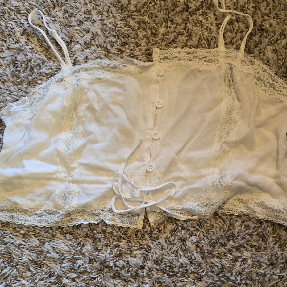 La Hearts Ivory Lace Camisole